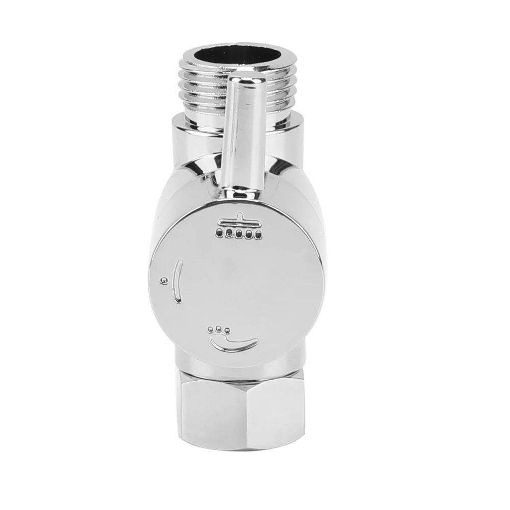 Faucet T Adapter Anti-scratch Shower Head Diverter Valve Corrosion Resistant 3-Way Shower Arm Diverter for Handheld Showerhead