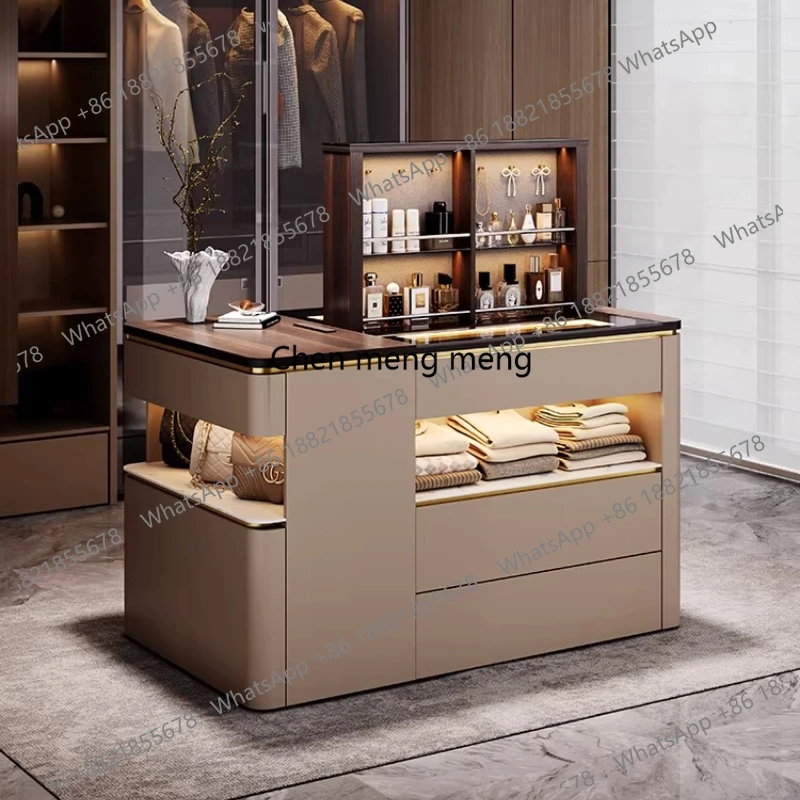 

Italian minimalist cloakroom, island cabinet, island lift, jewelry storage display cabinet