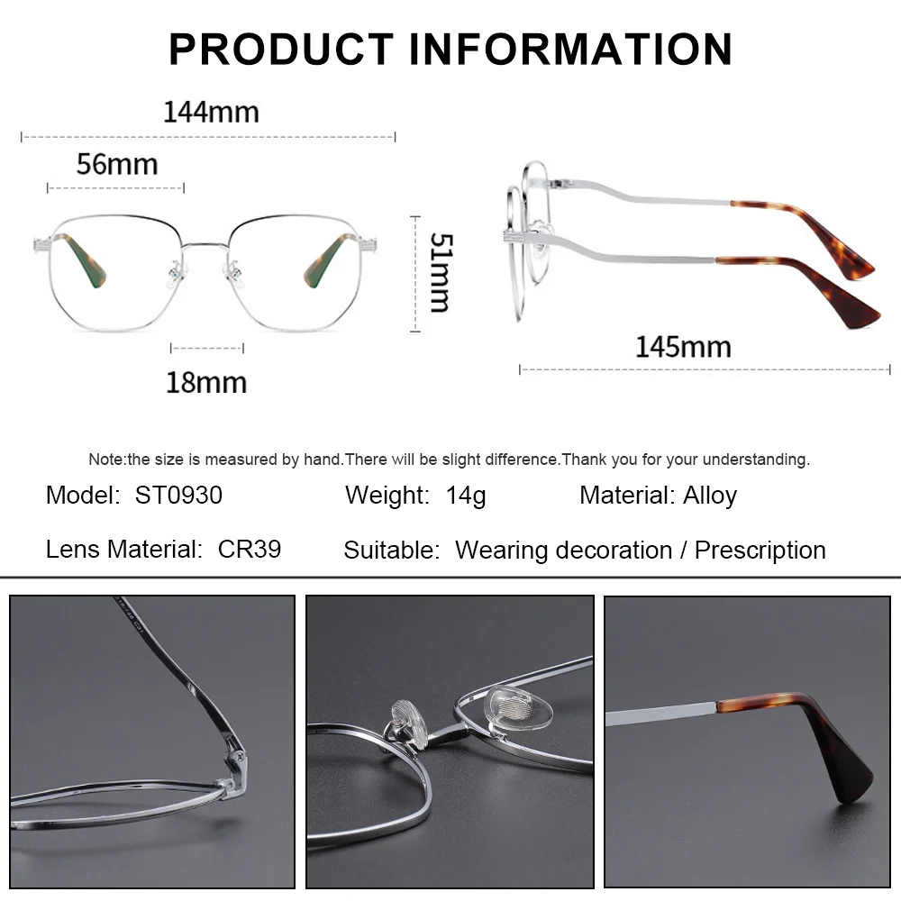 KUXA (XL) ヴィンテージニュートラル合金近視フォトクロミック処方メガネ高品質ブルーライトフィルター累進眼鏡