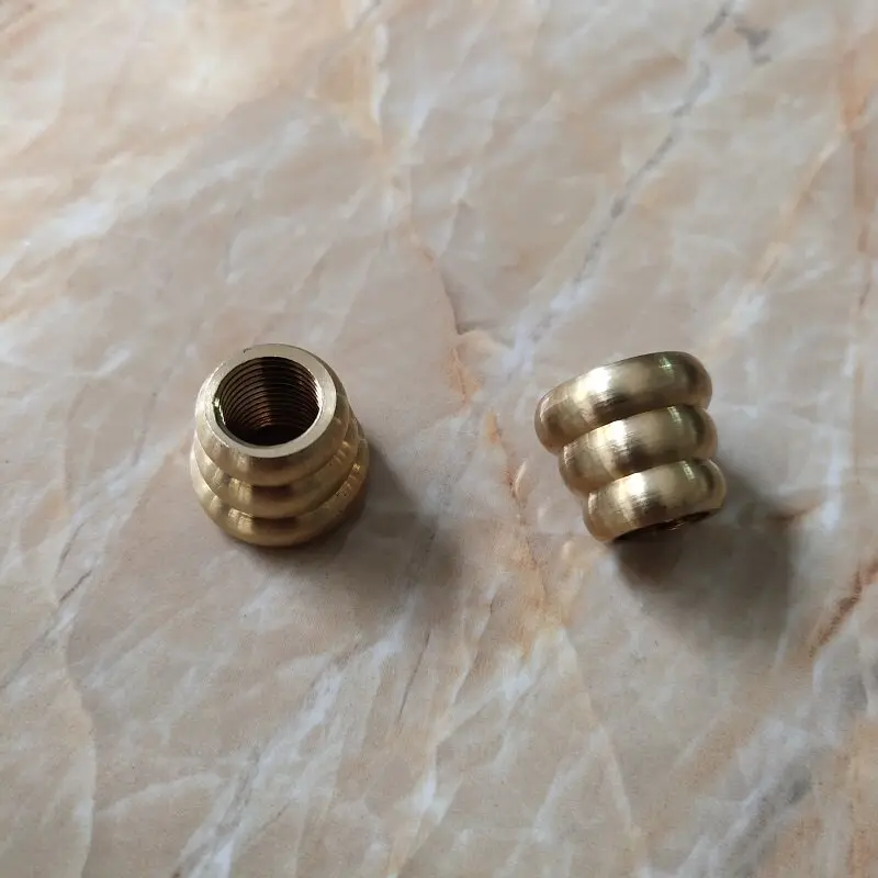 10PCS Copper Material Cone M10 Connector Decorative Lighting Lamp Holder Tube Connector For Desk Lamp DIY Accessories