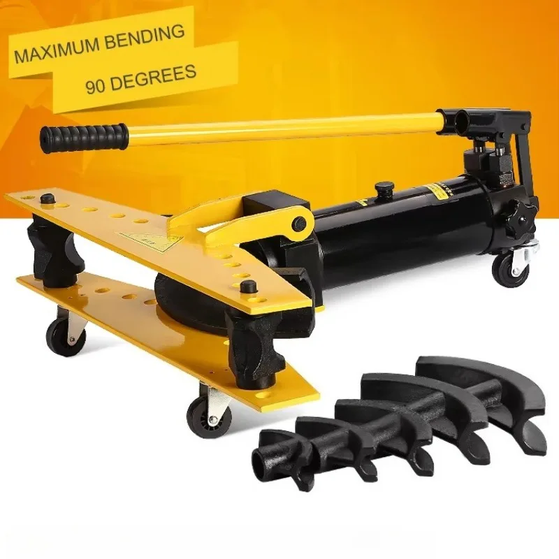 Manual Hydraulic Pipe Bender Integral Type Galvanized Pipe Manual Bending Machine Heavy Duty Industrial Construction Tool
