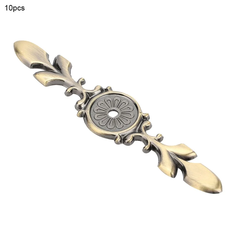 10pcs Stylish Zinc Alloy Cabinet Handle Backplate Bronze Single Hole Cabinet Knob Back Plate Door Handle Back Plate Cupboard