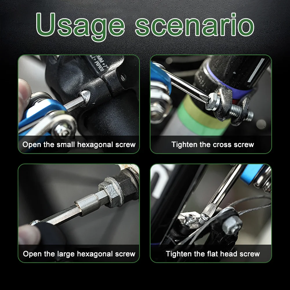 

Multifunctional Portable Outdoor Cycling Tool Set Bike Maintenance Wrenches Screwdrivers Chain Cutters More