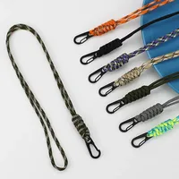48cm 6 Styles Rotatable Buckle Key Ring High Strength Cord Lanyard Mobile Phone Keychain Lanyard Neck Strap Paracord