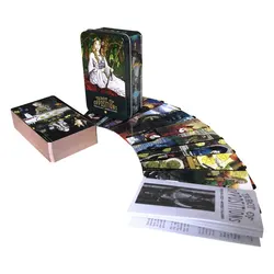 Nieuwe blikken doos vergulde rand Tarot van tegenstellingen Tarot Vrije tijd entertainmentspellen Kaart, familiebijeenkomsten Tarot Card Brochure Guide