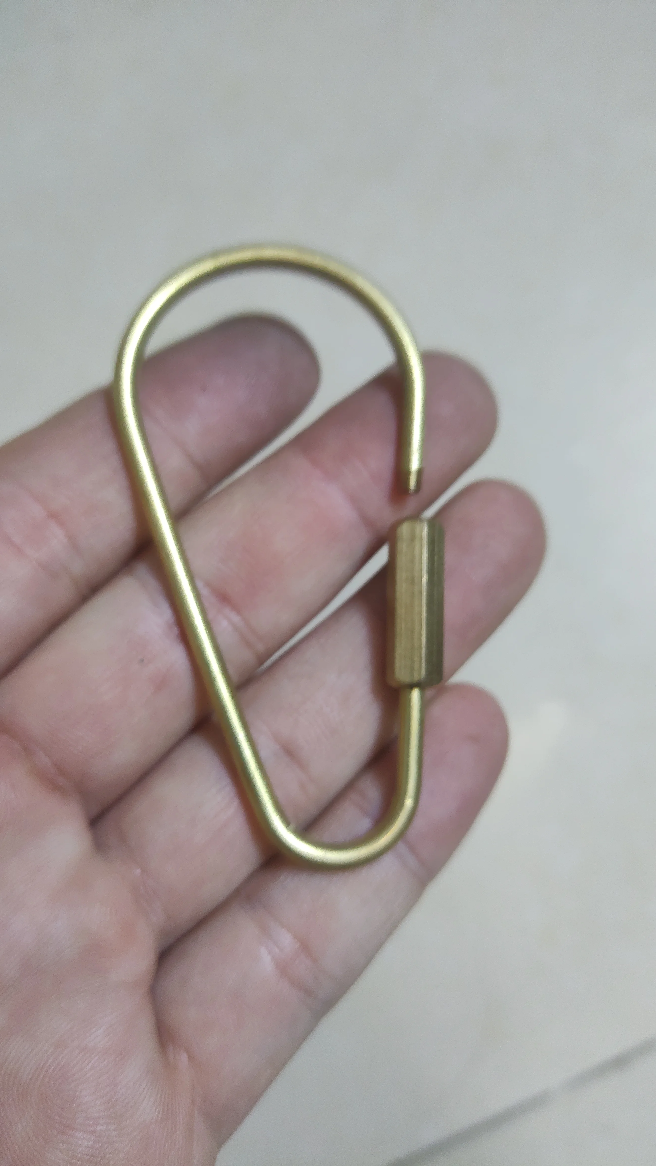 

custom order of 600 S Solid brass screw Lock Carabiner Key ring Keychain DIY EDC gift