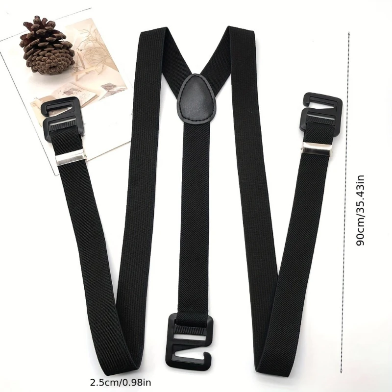 Fasteners Elastic Suspenders Women Men's Shirt Stay Belt Thick Suspenders Dropshipping