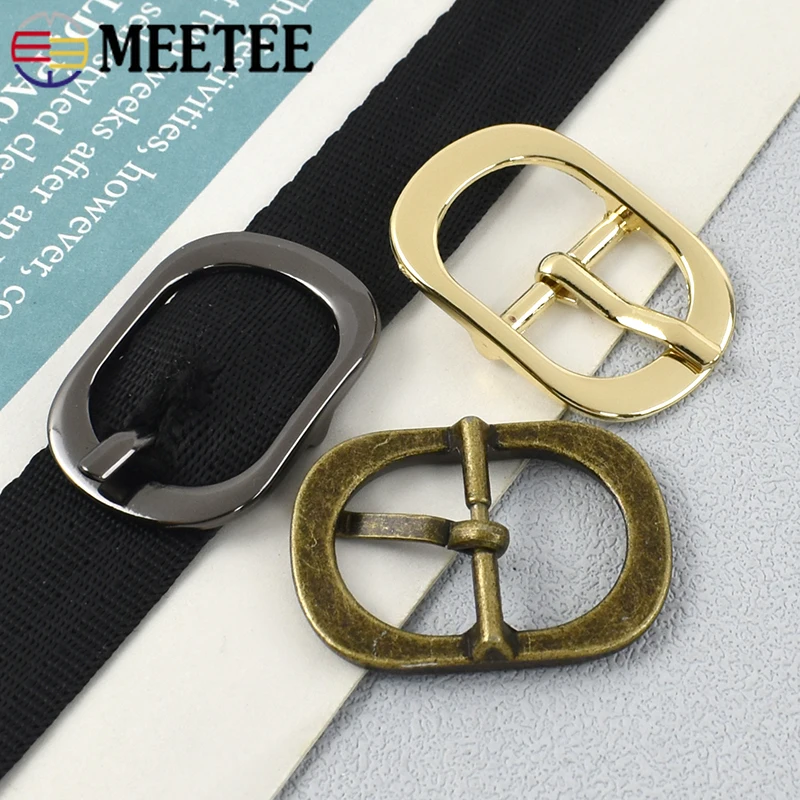 5/10/20Pcs 20mm Men Women Metal Belt Buckles Bags Shoes Pin Buckle Handbag Strap Clasp DIY Leather Crafts Sewing Accessories