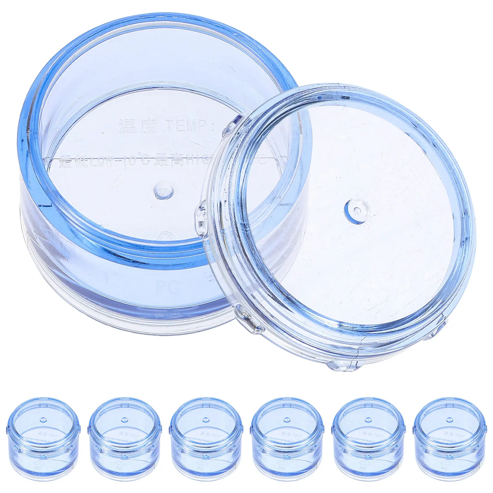 

1Set Portable Round Medicine Organizer 7 Compartment Weekly Pill Box Travel-Friendly Capsule Storage Supplements