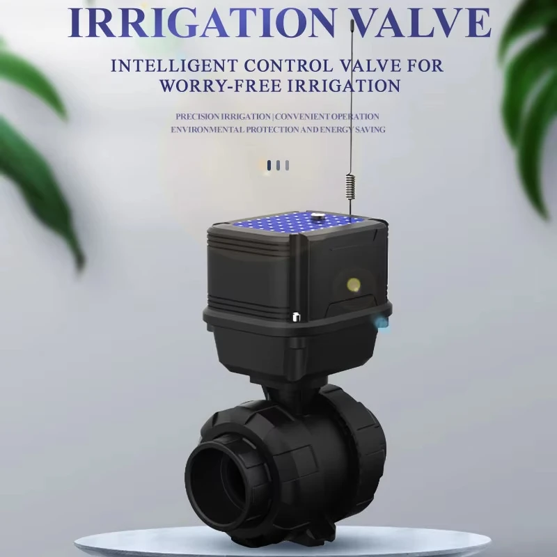 

GSM/LORAWAN Solar Valve Controller Automatic Irrigation For Agriculture Intelligent Motorized ball valve ,butterfly valve