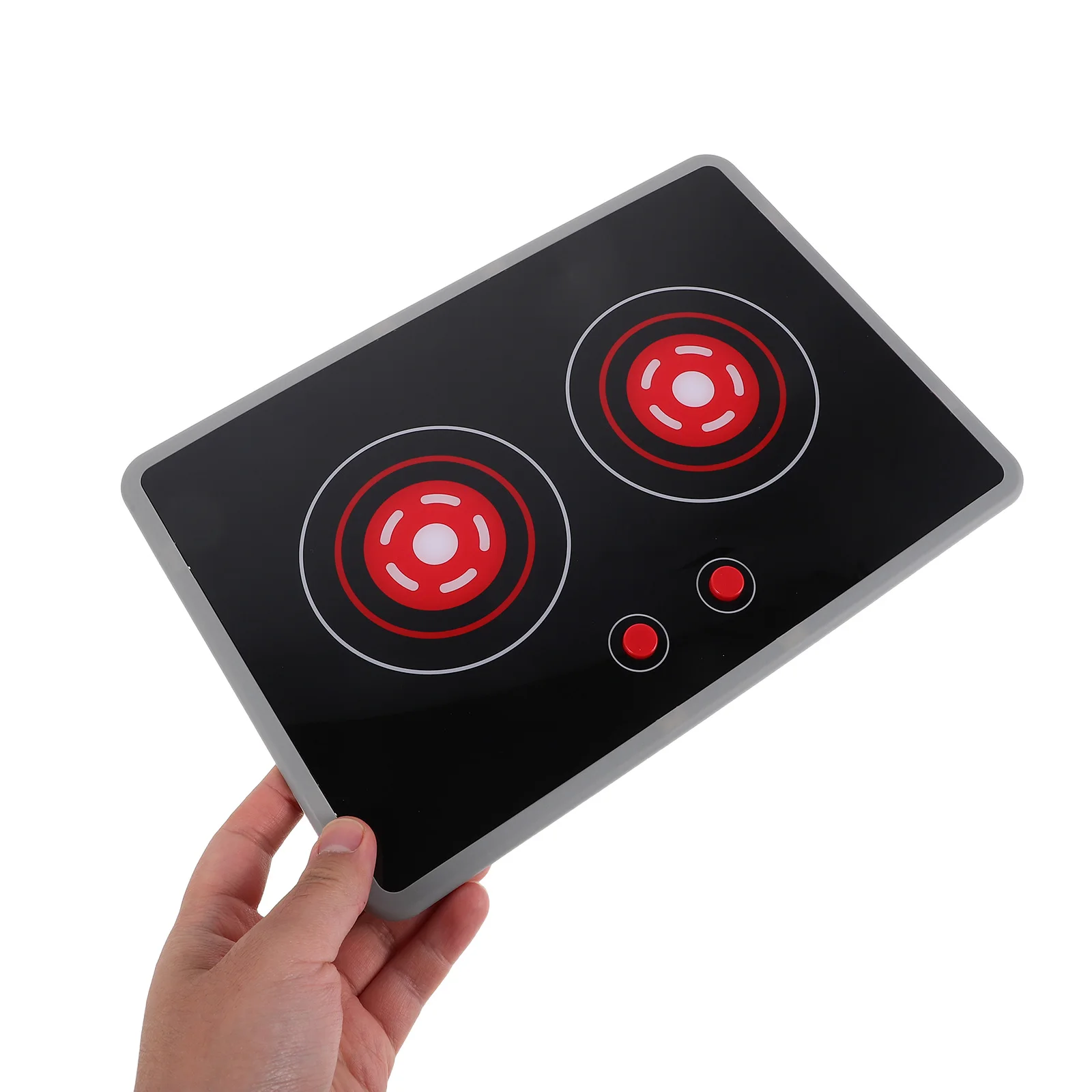 Simuliertes Induktionsherd-Spielzeug, realistisches Design, Rollenspiel, Küchenzubehör, Ton, Lichteffekte, Kleinkindspielzeug, elektrisch