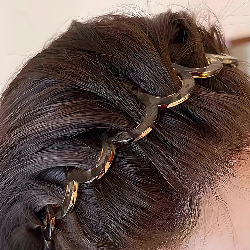 New Headband Hair Comb Zigzag Band Notched Headband Woman Man Girl Christmas Birthday Gift Rescue Broken Hair Artifact view 5