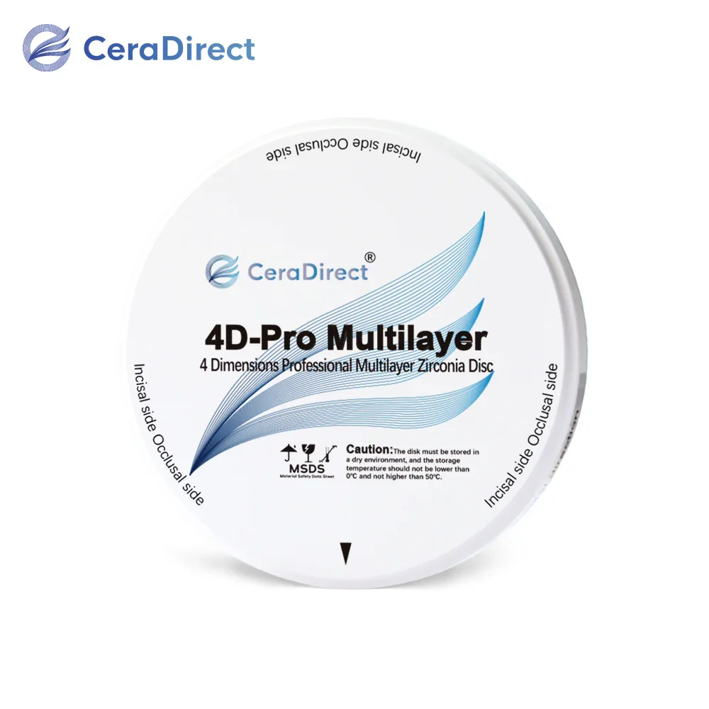 

4D-Pro Multilayer rapid sintering Dental Zirconia Open System98mm super translucent CAD/CAM Dental Lab