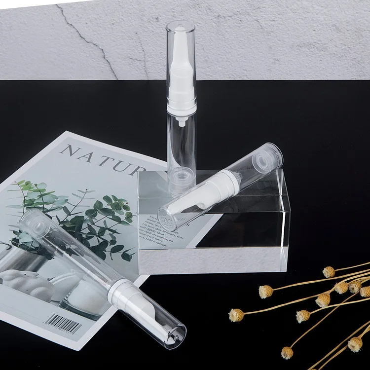 Liquid Foundation Travel Bottle 5ml 10ml 15ml Mini Cosmetic Foundation Sample Repackaging Tools Airless Pump Bottle Portable