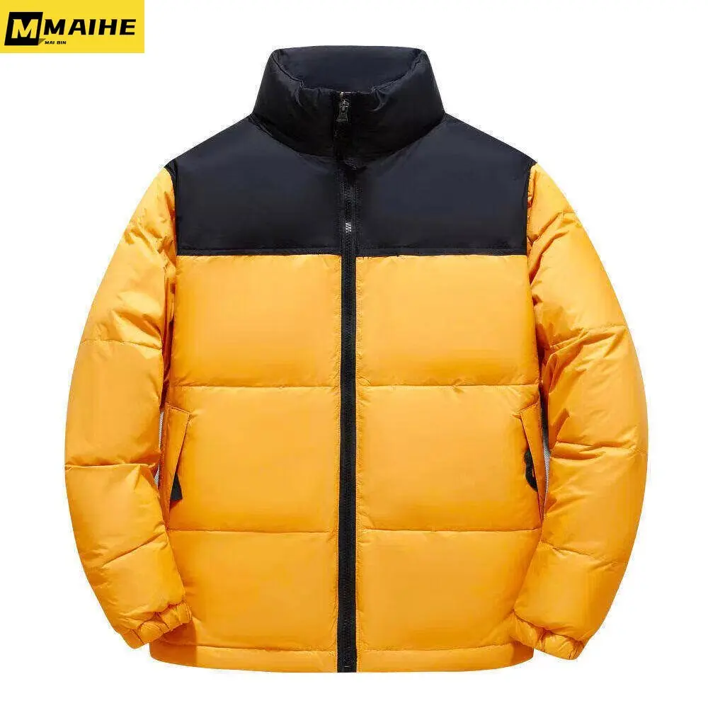 

2023 Autumn/winter Down Jacket Men's New Fashion Trend Casual Color Matching Loose Thick Warm Punk Plus Size Jacket M-3xl