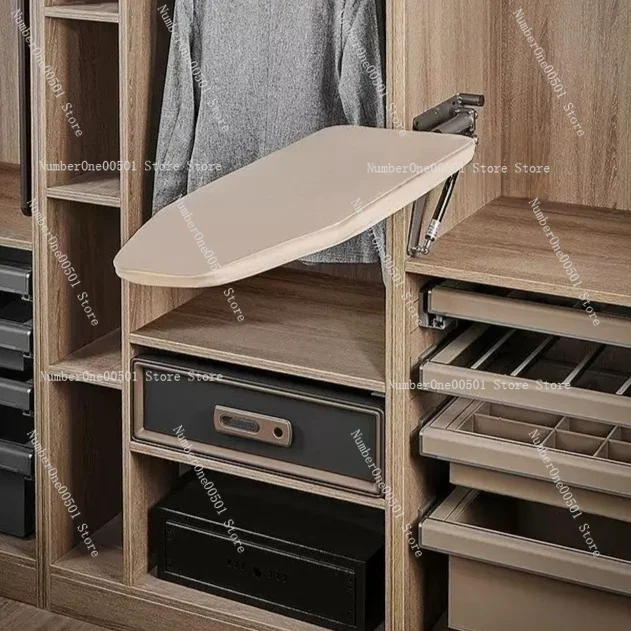 Cloakroom Household Hidden Ironing Board Electric Iron Rack Push-pull Damping Ironing Folding Wardrobe New Ironing Board