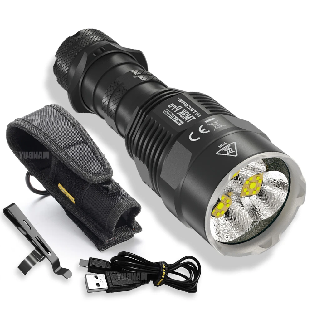 Original Nitecore TM9K pro 9900 Lumens LED Spotlight 5000mAh Li-ion Battery USB Charging Military Outdoor Search SAR Flashlight