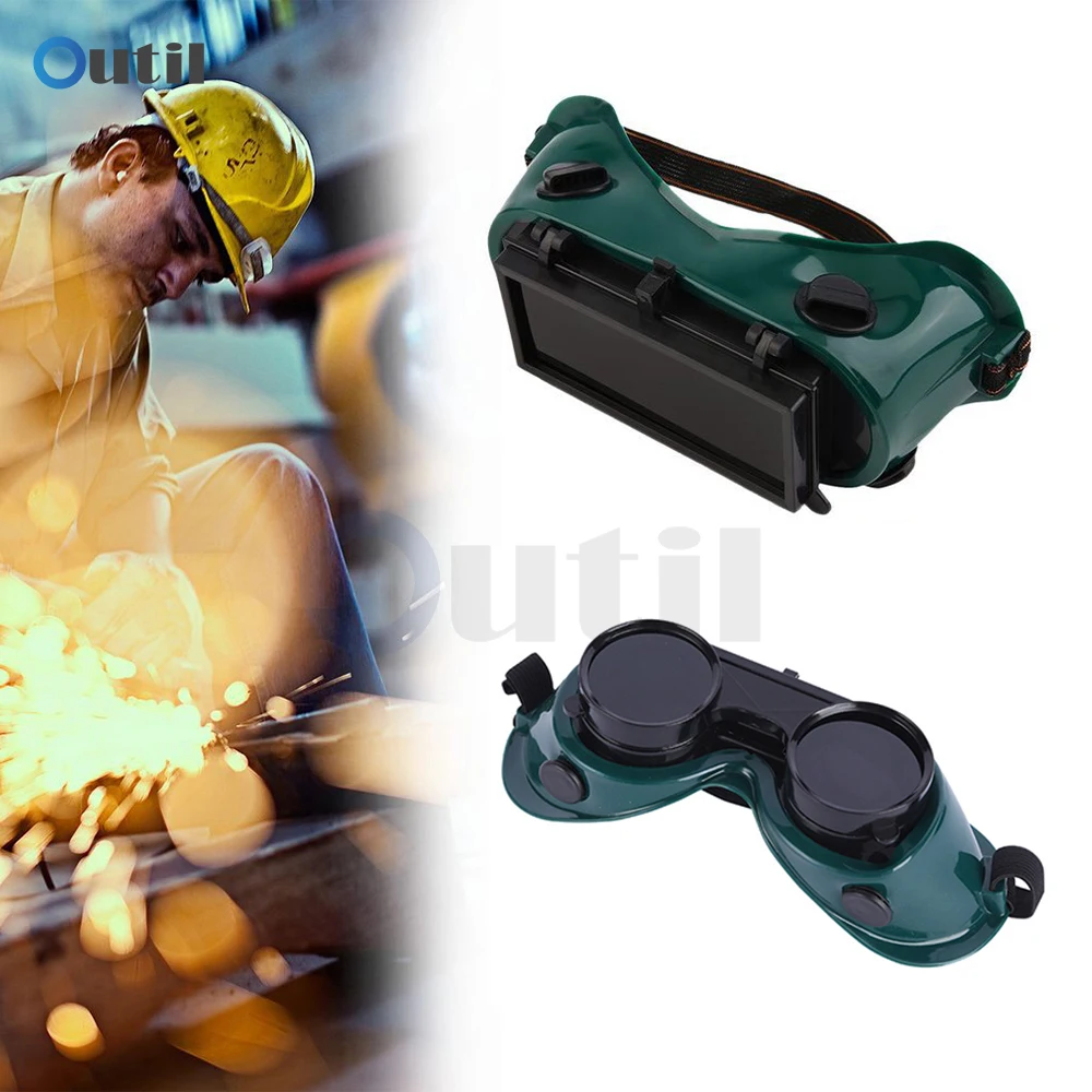 Welding Welder Goggles Gas Argon Arc Double Reversible Welding Protective Glasses Equipment Safety Working Eyes Goggles