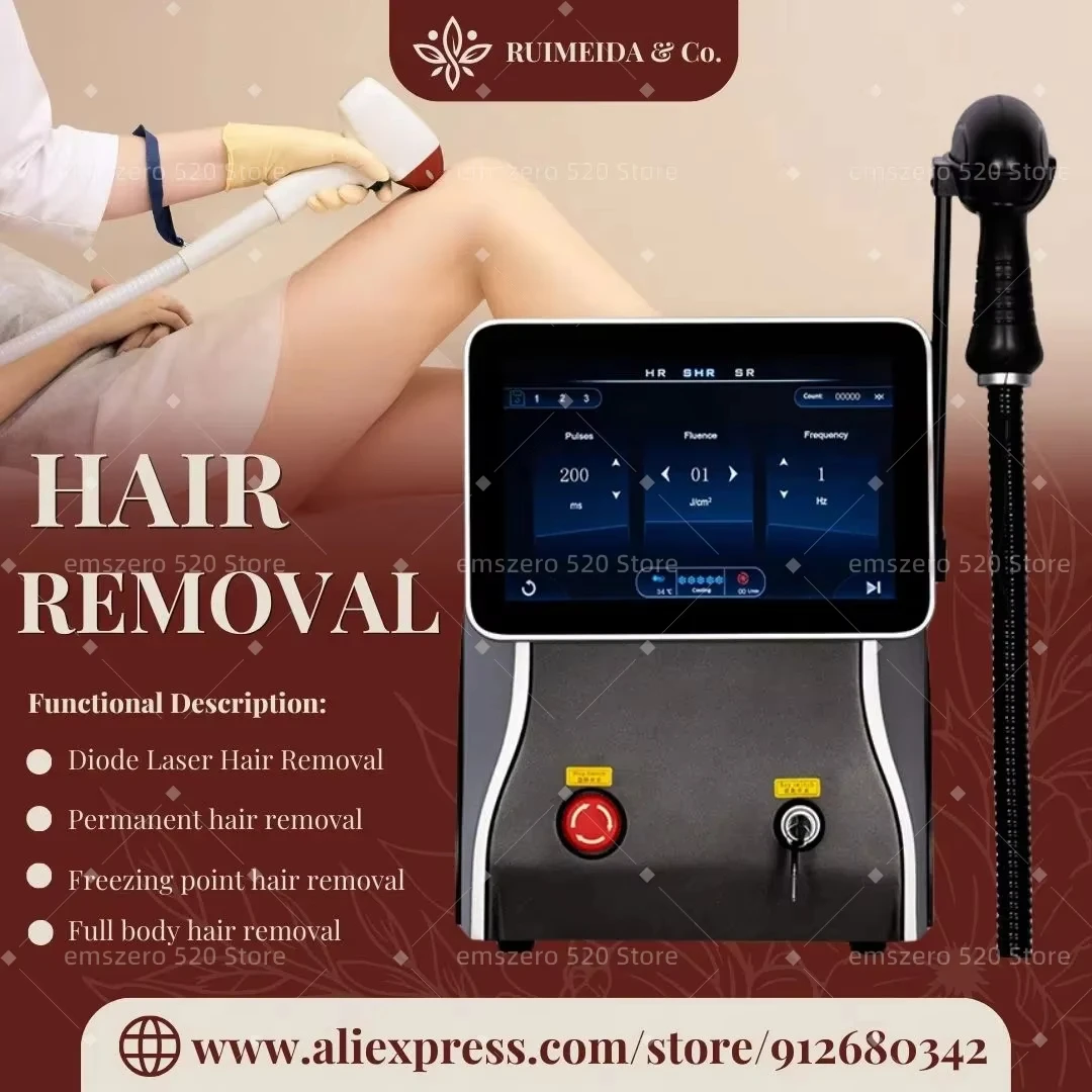 

New style 3000W professional diode laser 3 wavelength 755 808 1064Nm hair removal machine Peace of mind and worry-free 01