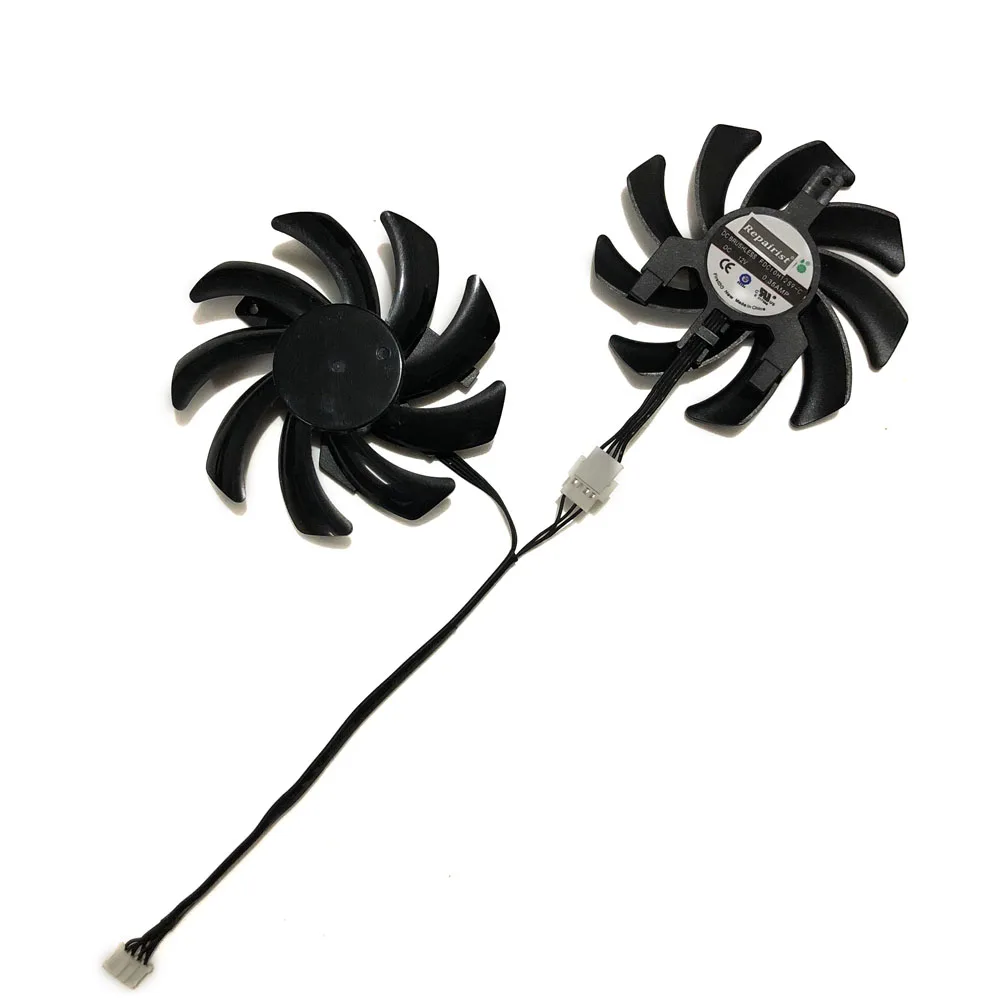 2Pcs/Set FDC10H12S9-C,85mm Diameter,GPU Cooler,Graphics Card Fan,For Sapphire R7 350 R9 370/370X,Video Card Cooling