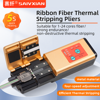 SAIVXIAN Ribbon optical fiber thermal stripping pliers 1-12 cores Heated coating thermal stripper 2 4 6  8  12 core