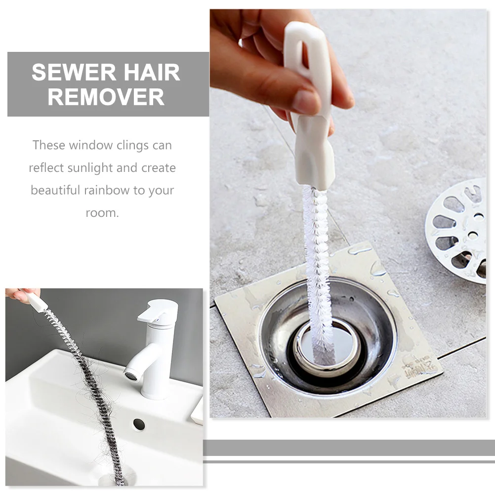 5 Pcs Drain Cleaning Stick Cleaner Tool Hair Snake Sink Brush Tub Removal Toilet Bowl Cleaners Flexible