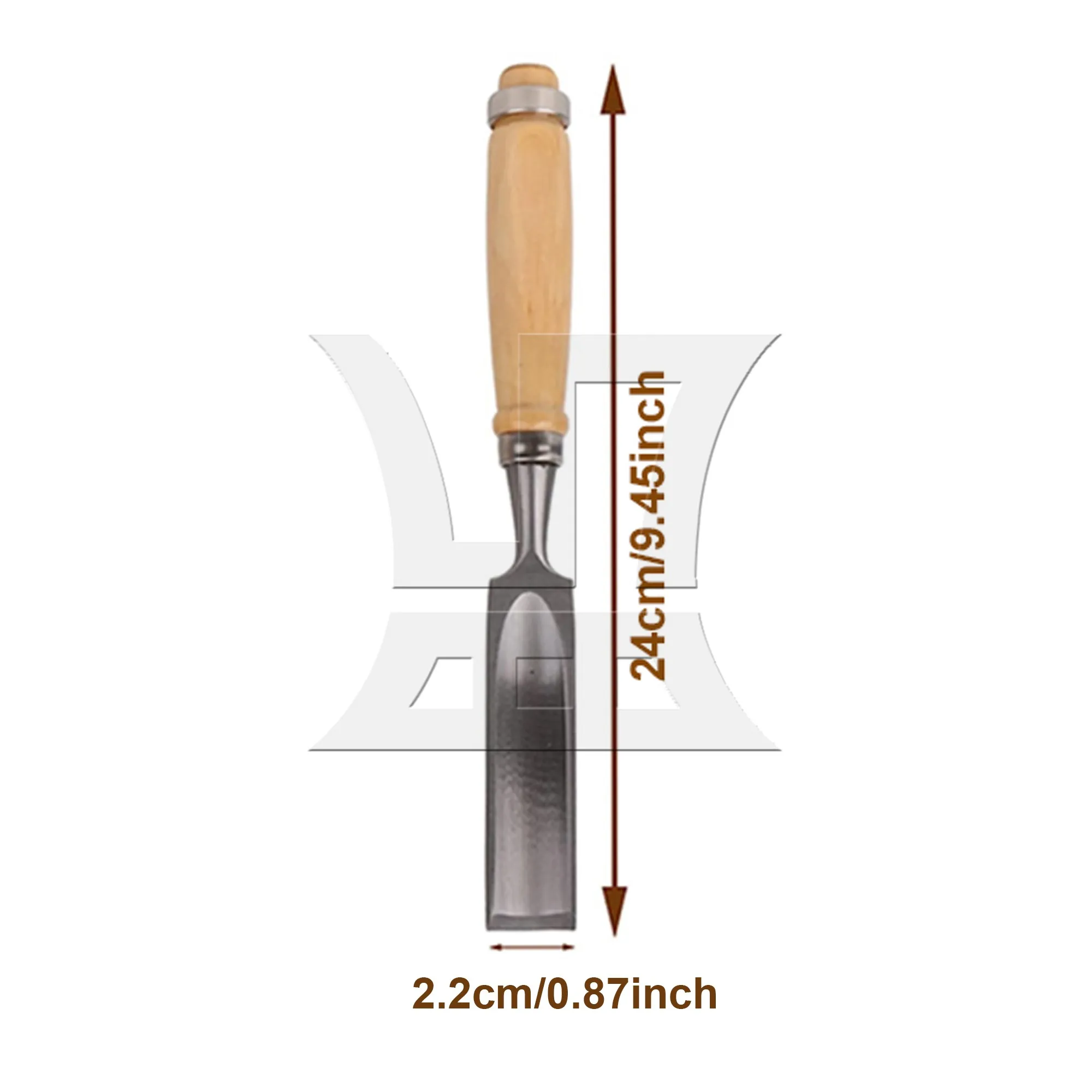 BQLZR 1set 4-In-1 Carpentry Semicircular Chisel With Protective Glove Set, Suitable for Wood Carving