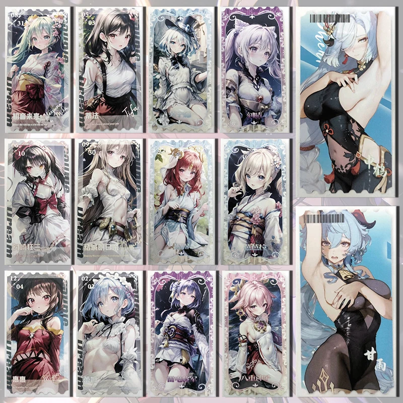 Goddess Story Dream couple Ticket stub card Hatsune Miku Yae Miko Beelzebul Ganyu Tokisaki Kurumi boy collection Birthday gifts