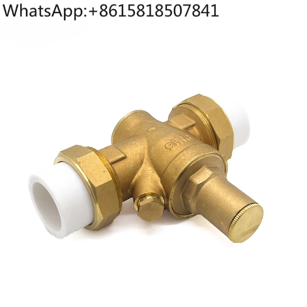 3 قطعة PPR20/25/32 خط أنابيب المياه صمام تخفيض الضغط الضغط المستمر تنحى منظم صمام 4 نقاط موصل البولي ايثيلين #2