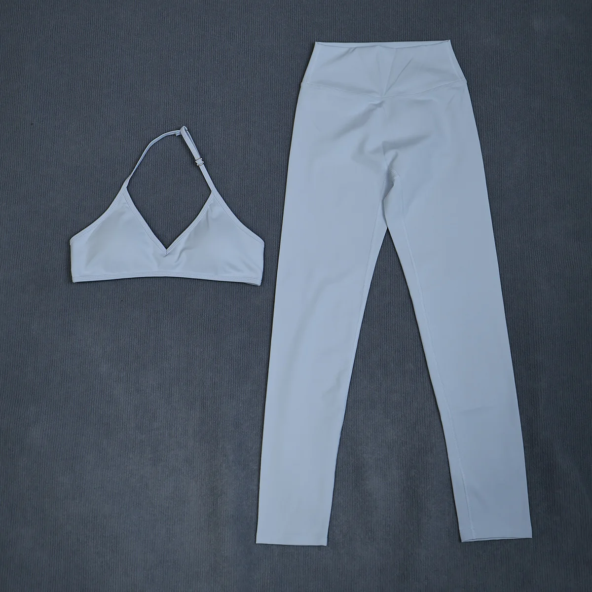 Ctenkevet Hochgeschnittenes Damen-Yoga-Set Schnelltrocknend Atmungsaktive Sommer-Trainingskleidung für Outdoor-Aktivitäten Laufen und Fitness – Detail 18