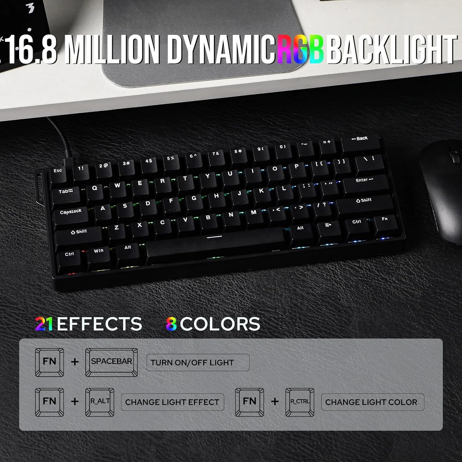 Aula Win60 Win68 He Magnetic Switch Keyboards 8K Gaming Mechanical Keyboard Wired Esports RGB Light Hot-Swap For Pc Gamer Gift