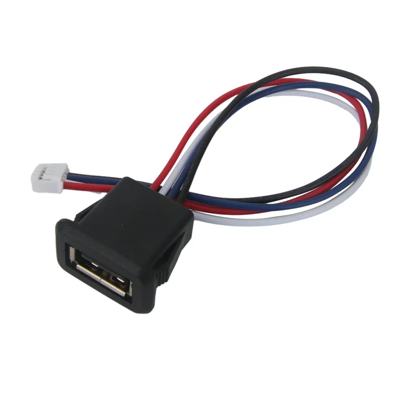 1/2/5/10pcs 2.0 Charging Port Connector Data Interface  2.0 Female Power Jack 2P 4P USB  with Cable Charger Socke