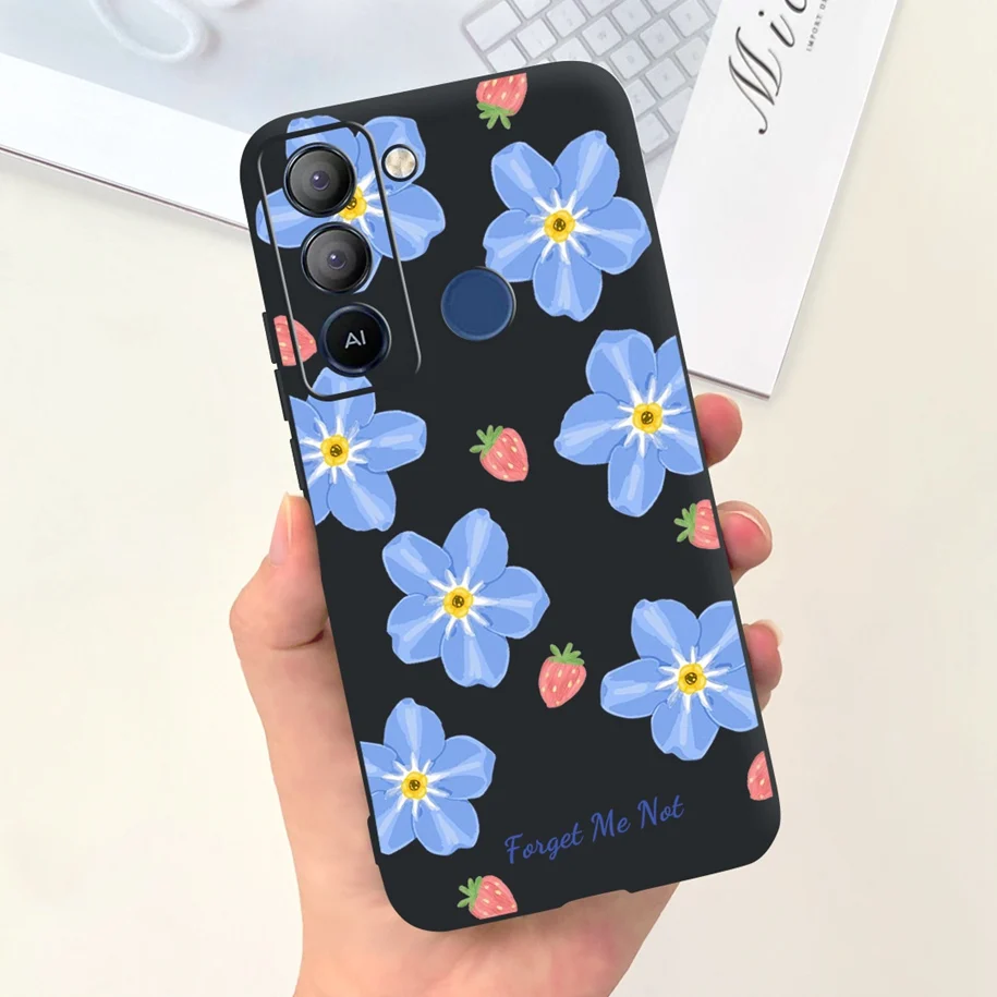 For Tecno Pop 5 LTE Case 2023 Fashion Butterfly Cartoon Soft Silicone Protective Cover For Tecno Pop5 Lte BD4 Pop5Lte BD2 Bumper