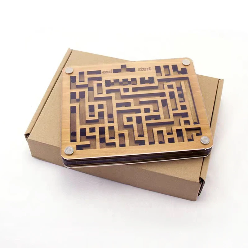 Labyrinthe en bois pour enfants, Puzzles intelligents, Labyrinthe, Jeux Iq, Jouets