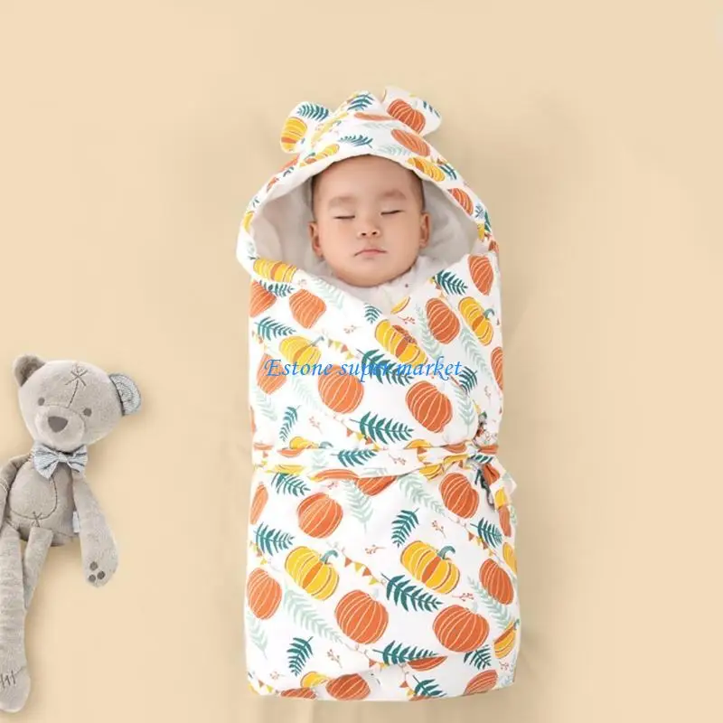 090B طفل كيس النوم الدافئ الوليد قماش للف الرضع المغلف بطانية قطن التقميط عربة أطفال التفاف كيس النوم #5