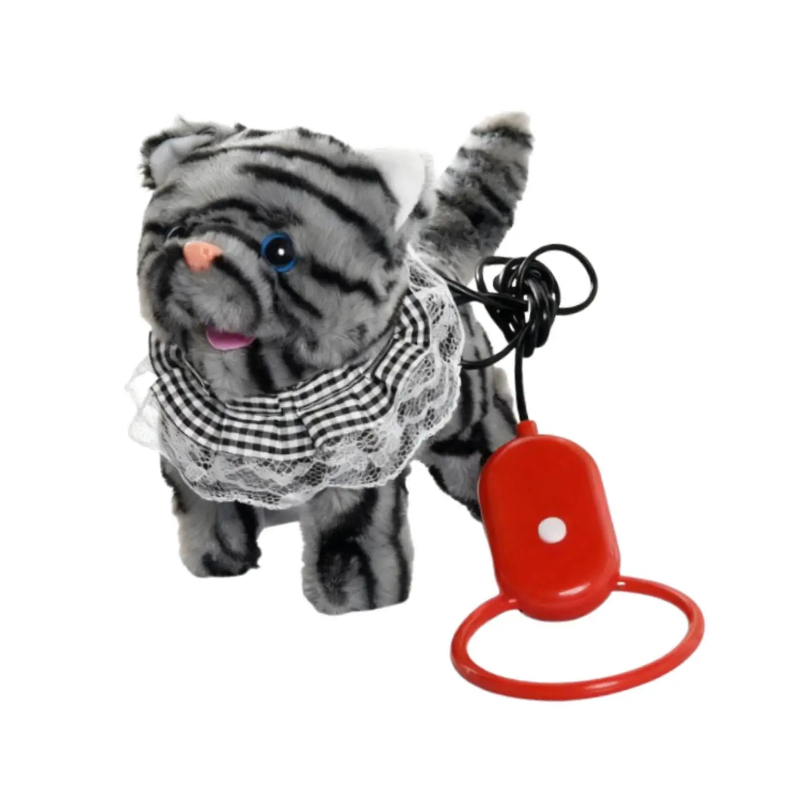 Elektronisches Haustier-Plüschtier, gehende Katze, lustige süße Kawai-Simulation mit Geräuschen und Bewegungen für Kinder, Mädchen und Jungen