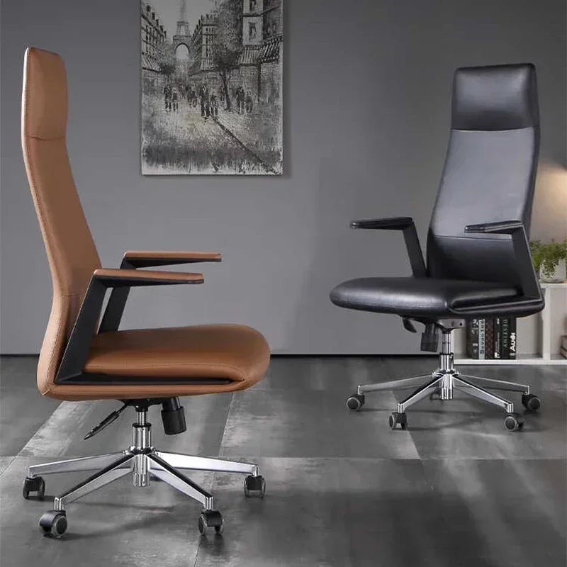 

Computer Chair Ergonomic Office Chairs Leather SillaWork Chair Meeting Furniture Home Work Relaxing Armchair Living Room