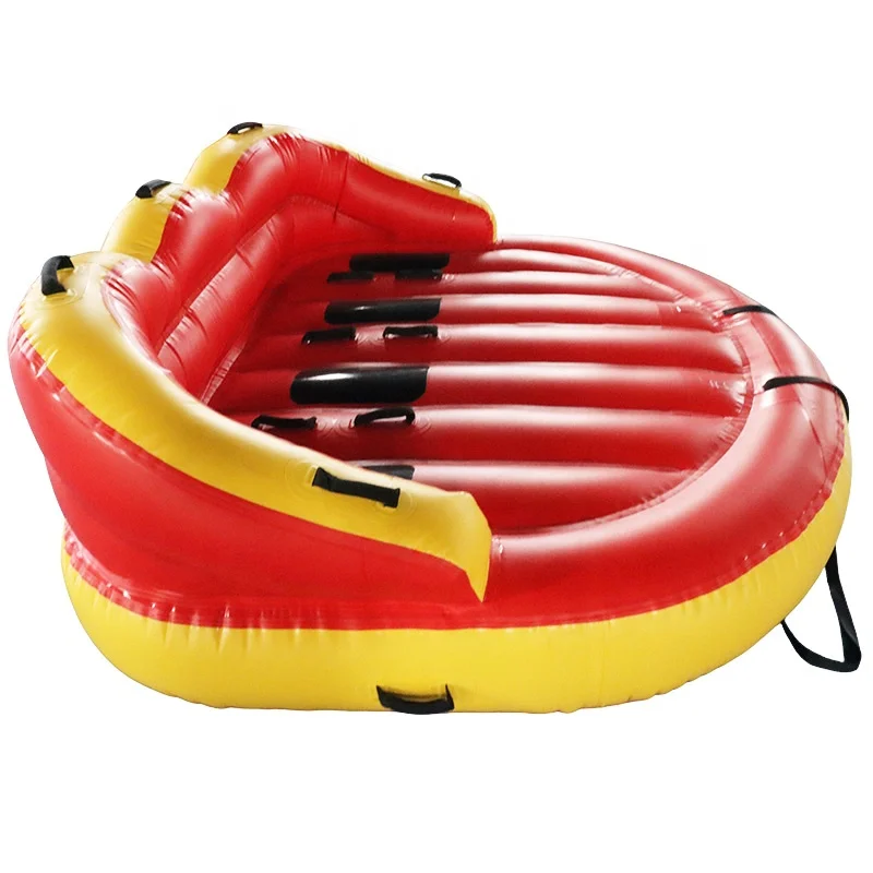 2027 Heavy-duty PVC 4 Person Inflatable Towable Ski Tube Sofa for Towing Sports