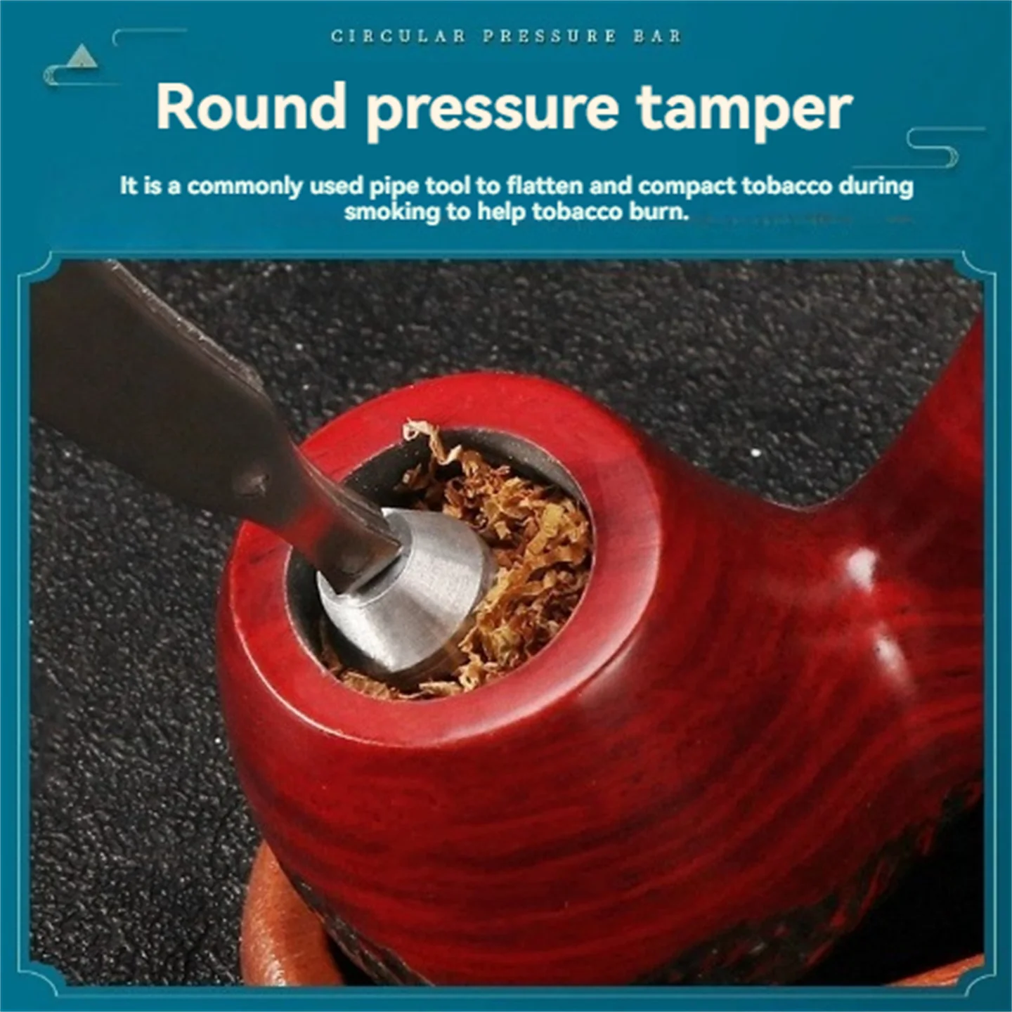 30 Pieces/Pack Wholesale 3 In 1 Folding Tobacco Pipe Cleaning Tool Stainless Steel And Wood Scraper Spoon Tamper Pick
