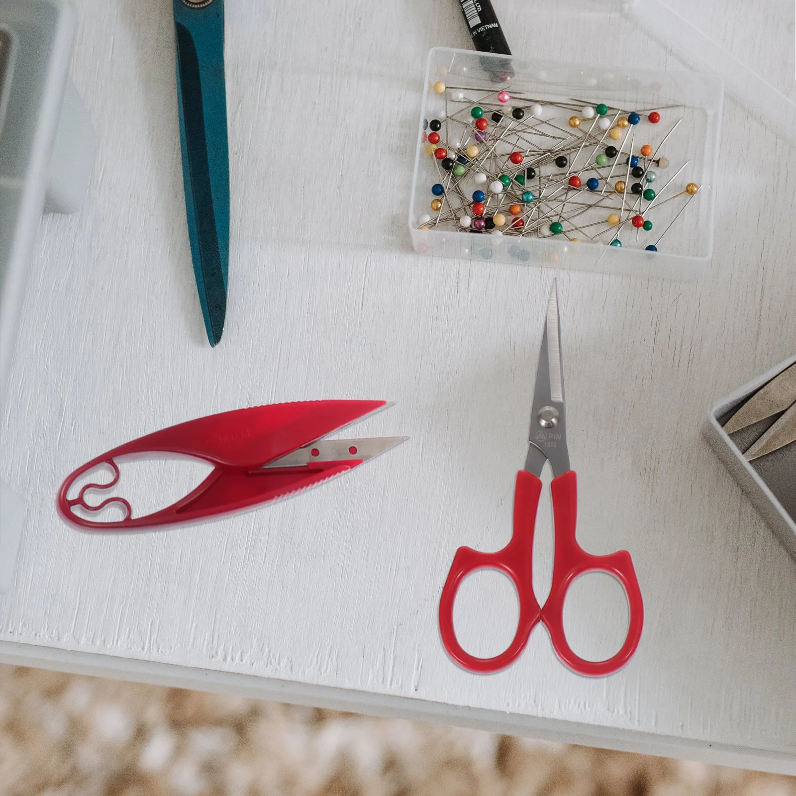 

1Set Premium Stainless Steel Embroidery Scissor Set Ergonomic Handle for Cross Stitch Needlework Sewing DIY Craft Thread Paper