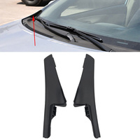 Car Front Windshield Wipers Side Trim Covers Water Deflector Cowl Plate Lower Corners Foil Board For Toyota Corolla 2007-2013