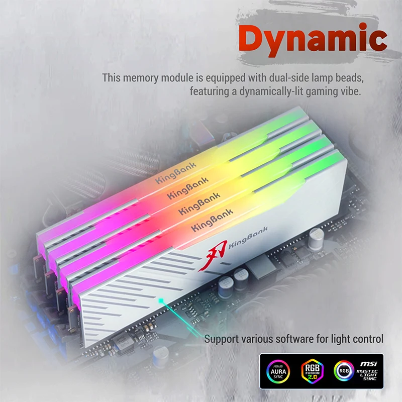 Imagem -02 - Kingbank Ddr5 Rgb Memória Ram Ddr5 48gbx2 6400mhz 96gb 48gb Hynix m Morrer Memoria Ram Ddr5 para pc Desktop Cl32