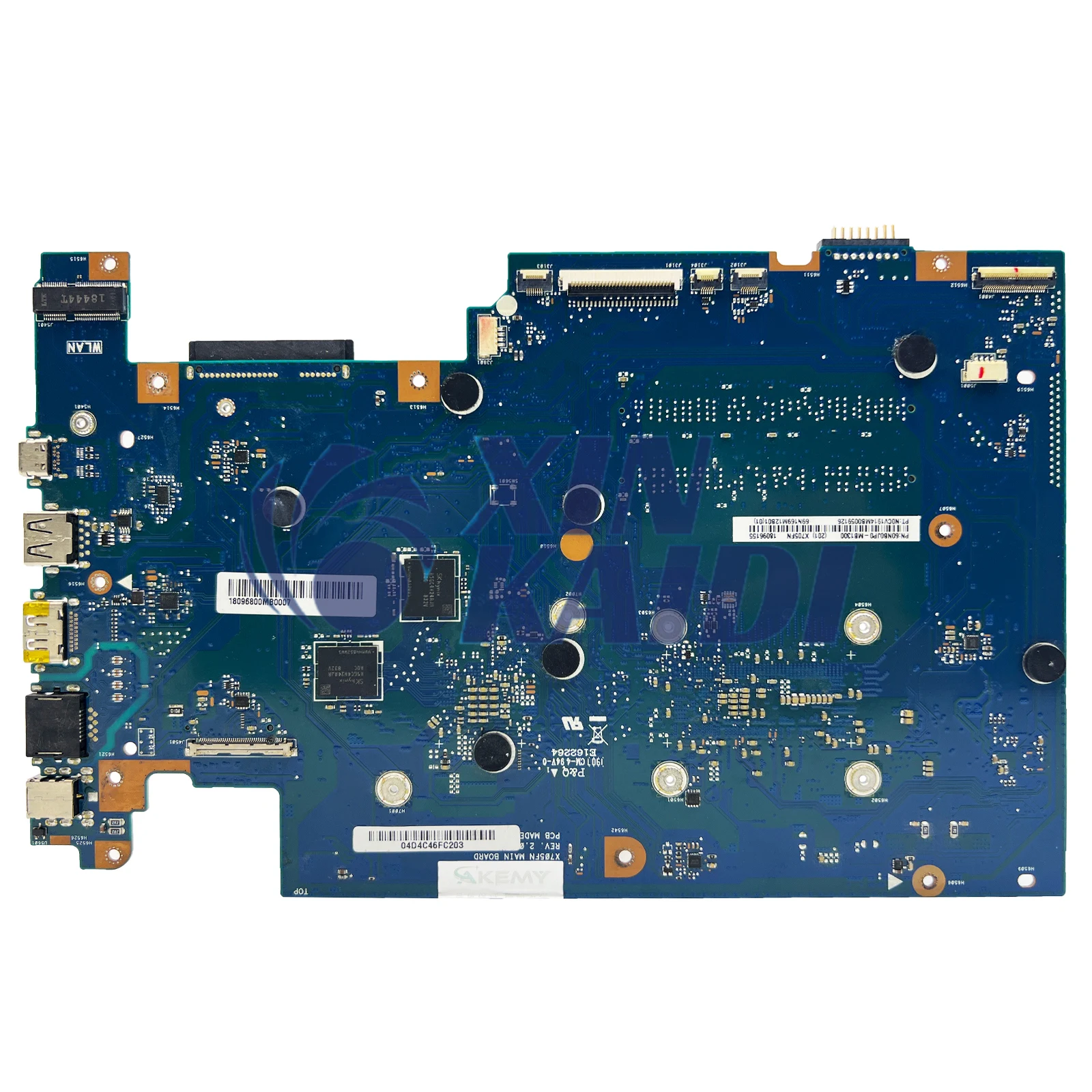 Placa-mãe portátil para ASUS, VivoBook X705FN, X705F, N705FN, M705F, i5 8265U, i7 8565U, GPU MX150, V2G, Mainboard