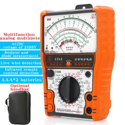 NJTY 88B analogowy multimetr mechaniczny Buzzer o wysokiej precyzji zabezpieczenie przed przeciążeniem uniwersalny stół magnes wewnętrzny