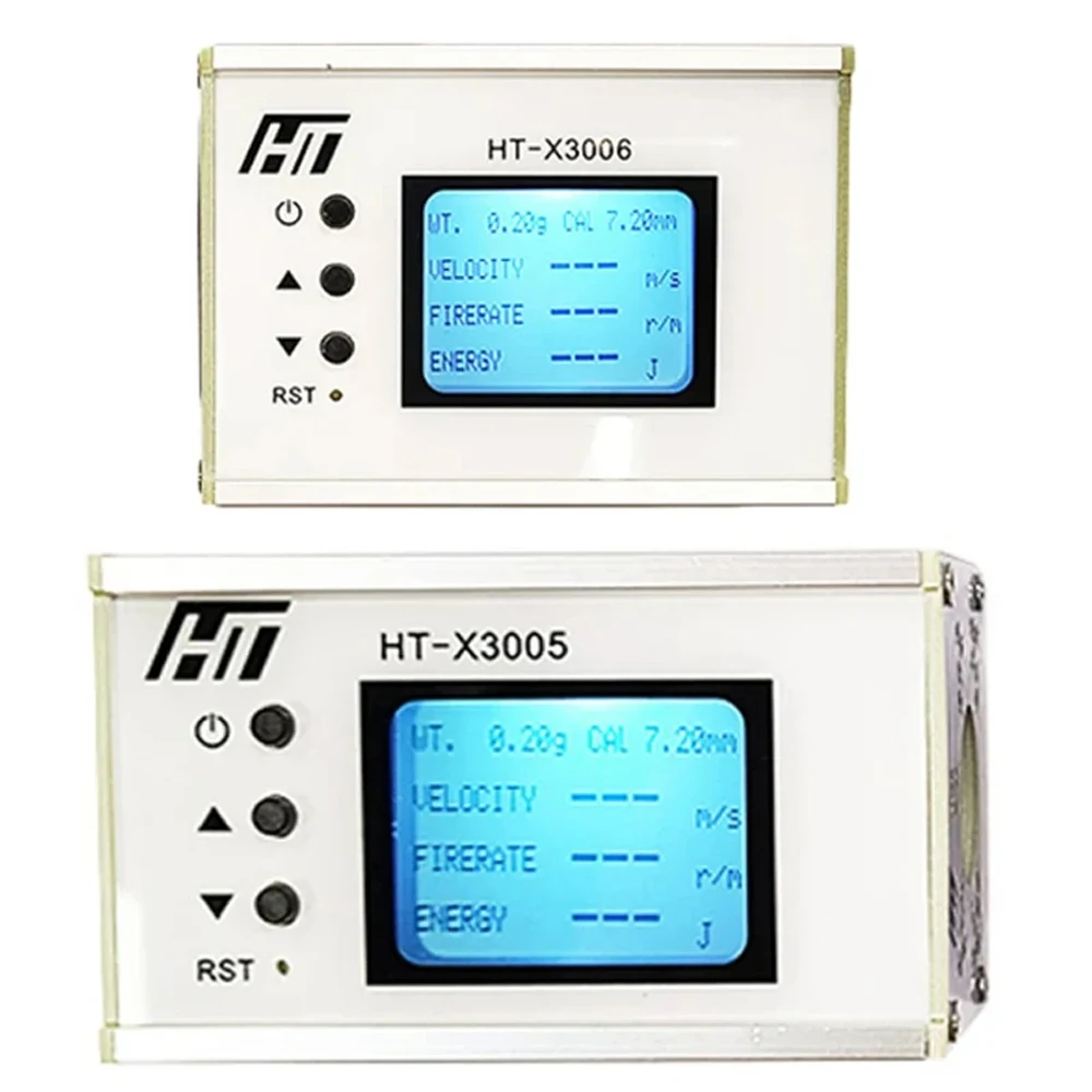 1-999m/s prędkościomierz do strzelania prędkościomierz kulą pomiar prędkości energii fotografowania chronograf pocisk Tester prędkości HT-X3006
