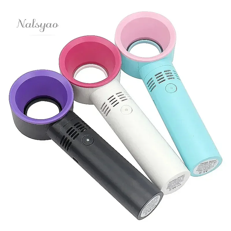 USB Charging Eyelashes Dryer Bladeless Fan Fast Drying False Lashes Tool Beauty Makeup Organizer
