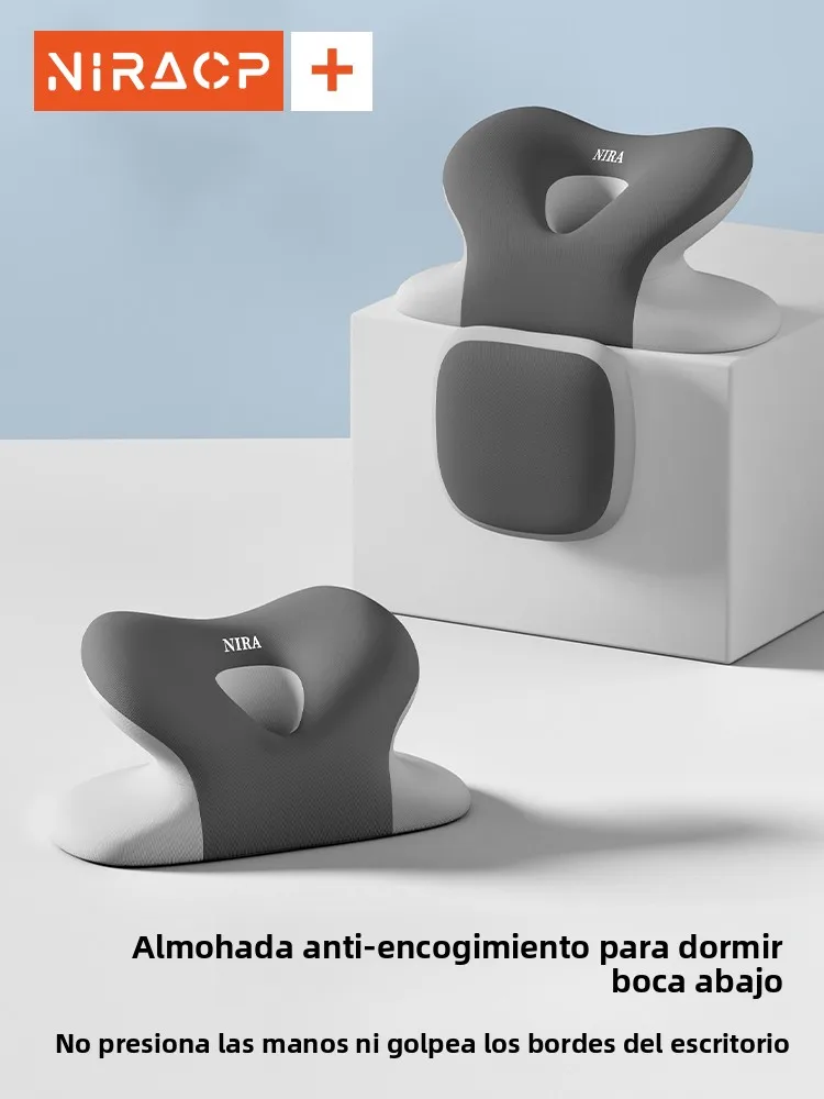 Almohada de siesta Nila School, espuma viscoelástica, soporte para el cuello, forma irregular, para niños de primaria, ayuda ...