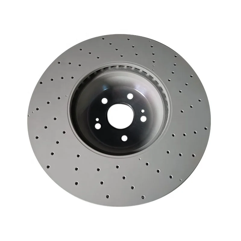 Drilled Front Disc Brake Rotor for Mercedes Benz S Class OEM A2224215100 A2224200272