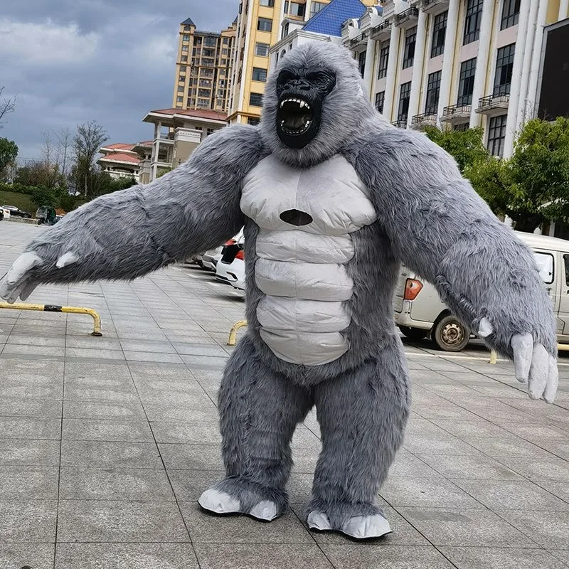 Nadmuchiwany 2.6M King Kong goryl maskotka kostium do odgrywania ról niedźwiedź polarny reklama na imprezę pluszowy kostium lalki z kreskówki