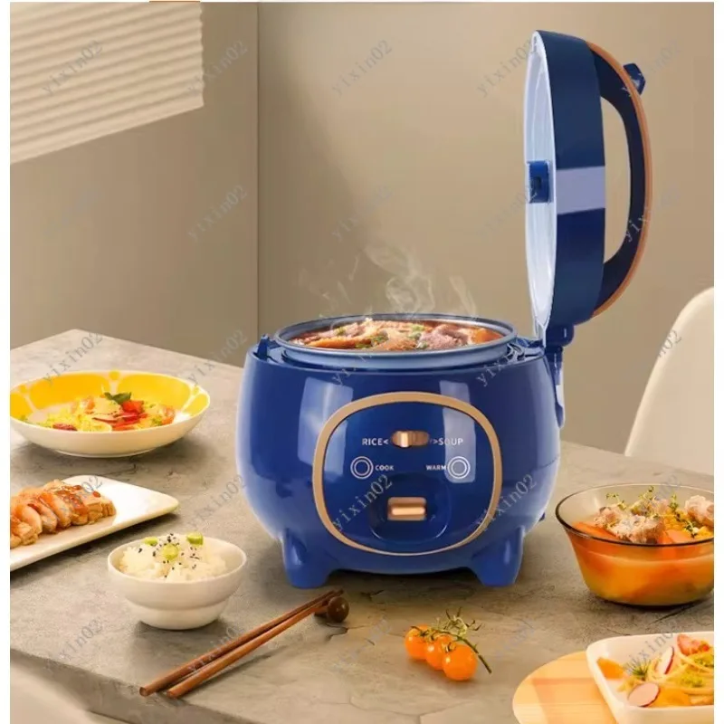 1.8L Mini Rice Cooker 10V-220V Multifunction for Water Rice Soup Cross Border Trade